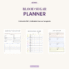 Editable Blood Sugar Planner Canva template for customization
